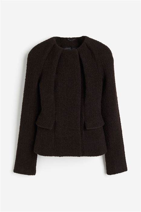 Жакет с вырезом в складку из шерстяного бленда 1199102001 - Фото 14127587