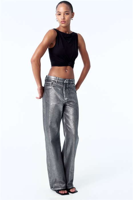 Широкие высокие джинсы 1249282001 - Фото 14127764