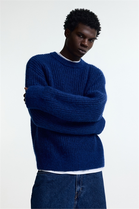 Джемпер в рубчик свободного покроя 1305291001 - Фото 14128412