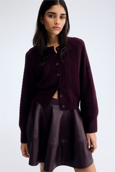 Кардиган кабельной вязки 1309791002 - Фото 14129118