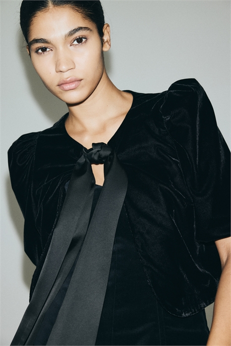 Топ с пуховыми рукавами 1310441002 - Фото 14129191