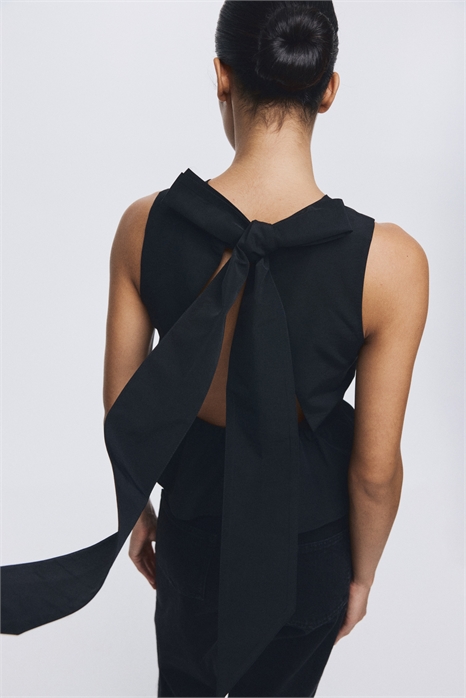 Топ с декором в виде завязок 1314654001 - Фото 14129702