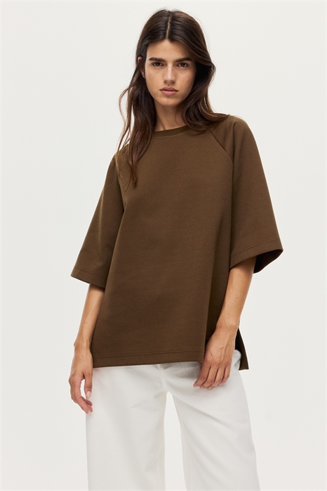 Футболка оверсайз из интерлока 1315436002 - Фото 14129849