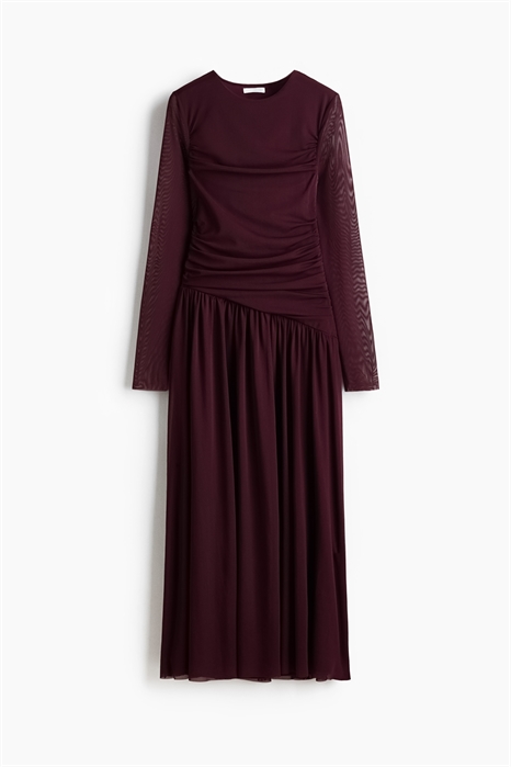 Платье из драпированной сетки 1323907003 - Фото 14130968