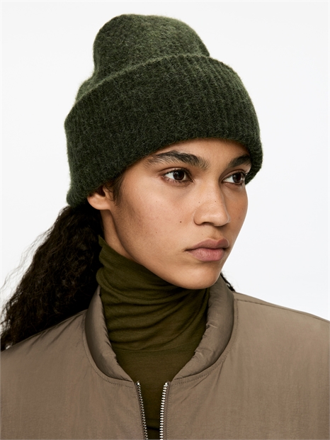 Шапка бини из смеси альпаки и мериноса 0998379042 - Фото 14131565