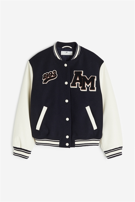 Бейсбольная куртка с аппликациями 1221692001 - Фото 14131743