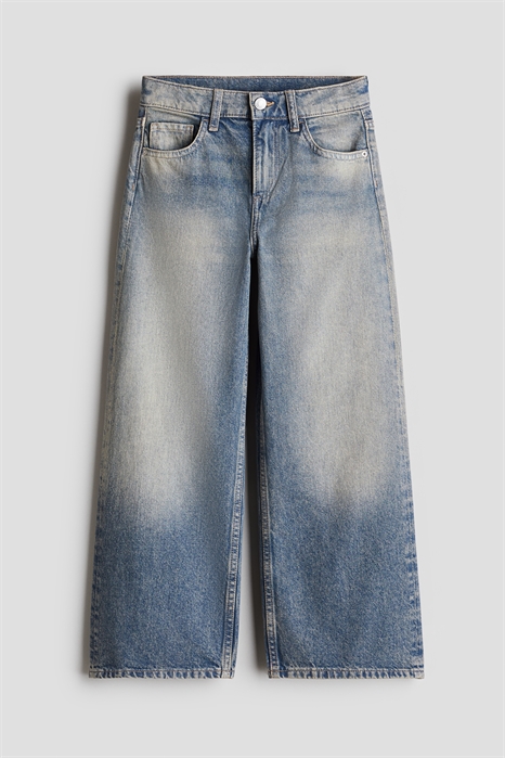 Свободный крой джинсов с широкими штанинами 1255251001 - Фото 14131924