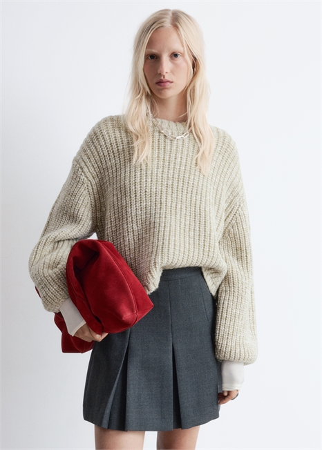 Вязаный джемпер в крапинку 1289344003 - Фото 14132043