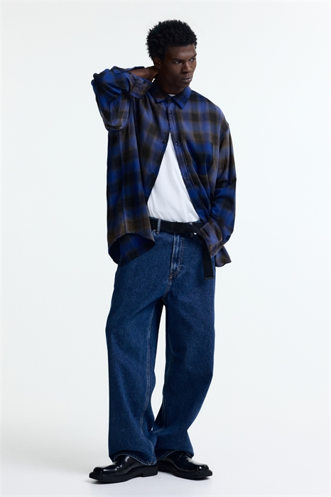 Рубашка из хлопкового бленда с расслабленной посадкой 1311268001 - Фото 14133133