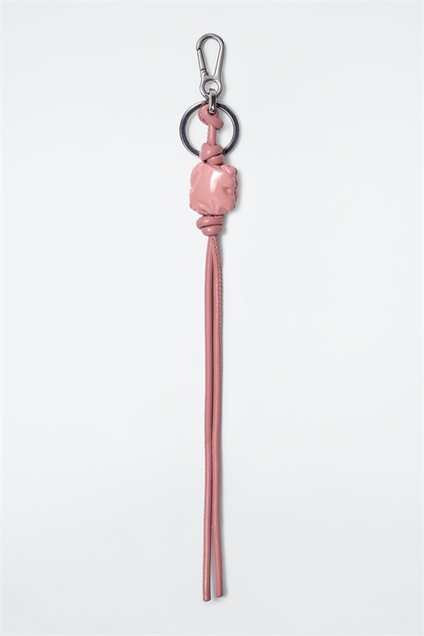 Стеганый кожаный брелок с бусинами 1251643003 - Фото 14134924