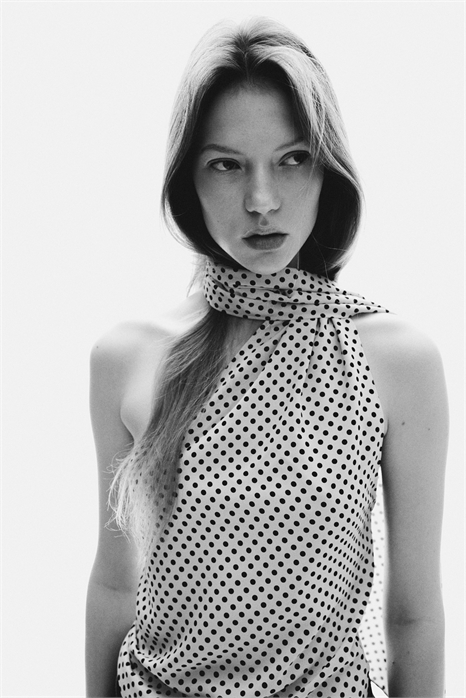 Топ с воротником-шарфом 1330287001 - Фото 14136617