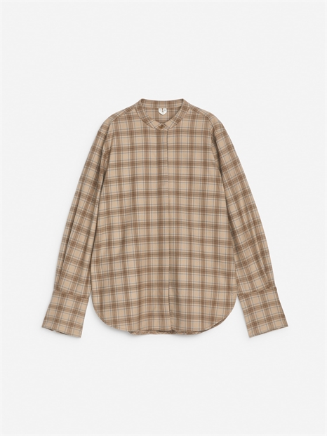 Рубашка с воротником-стойкой 1246396001 - Фото 14137408