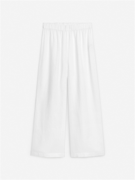 Широкие льняные брюки 1162042002 - Фото 14137644