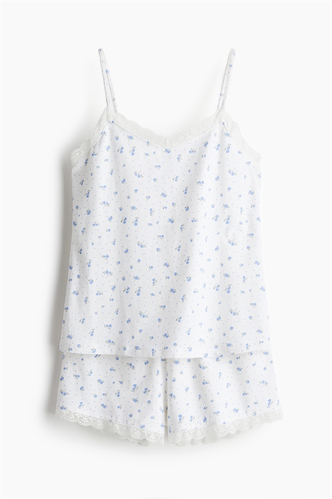 Пижама с топом на бретельках и шортами 0806241028 - Фото 14137782