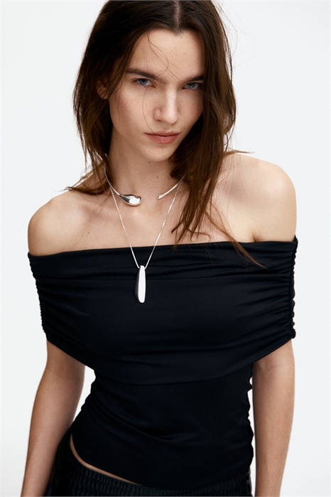 Топ с оборками на плечах 1259459001 - Фото 14137959