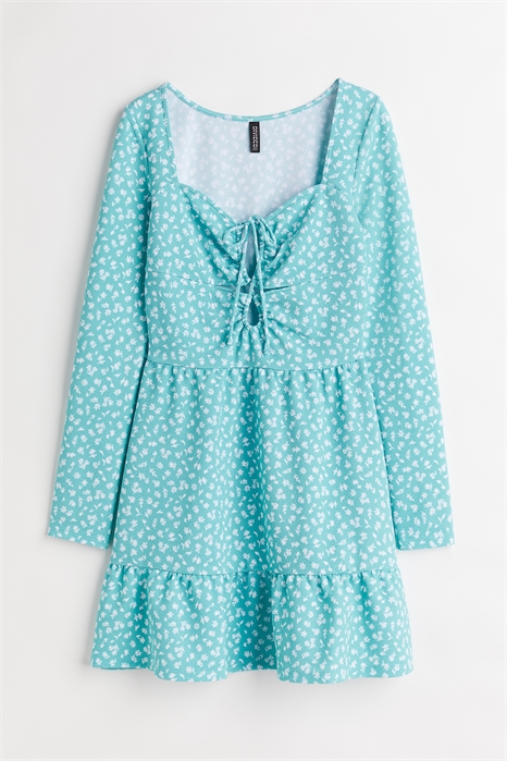 Платье со шнуровкой из крепа 1080604002 - Фото 14138158