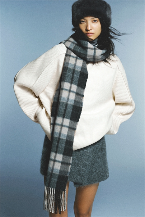 Джемпер с водолазкой из ребристого трикотажа 1314369001 - Фото 14138586