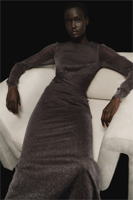 Платье из блестящей сетки 1317942001 - Фото 14138669