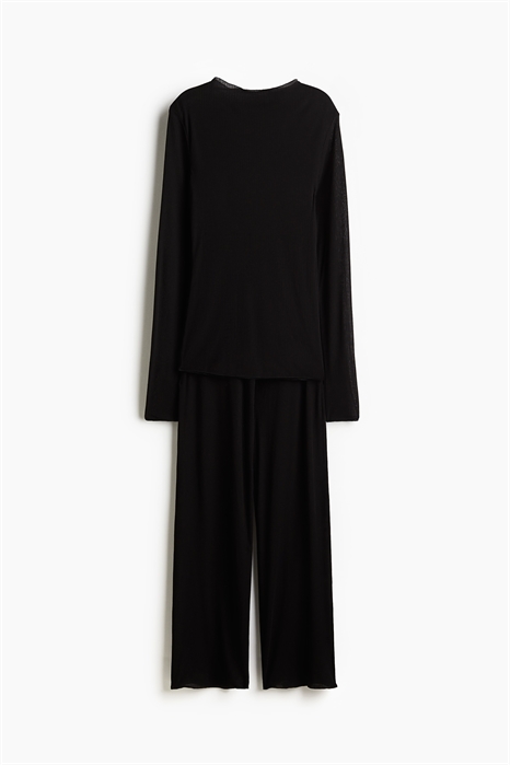 Пижама из ребристого трикотажа 1249914001 - Фото 14138995