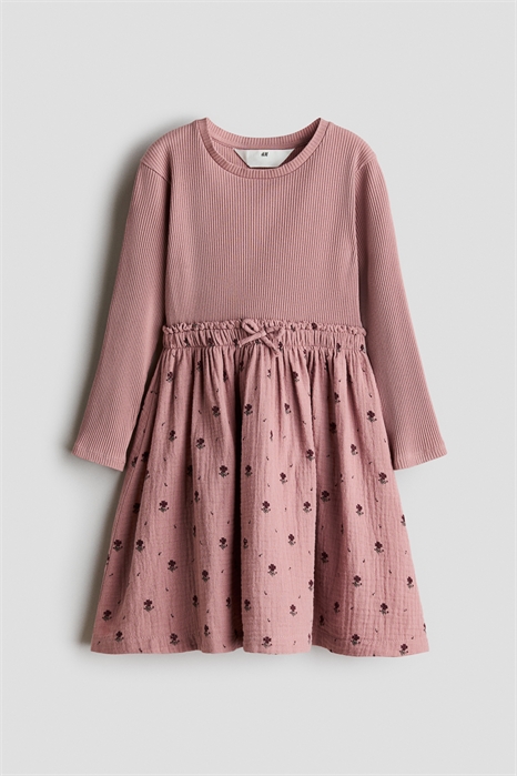 Платье из ребристого хлопка 1324818001 - Фото 14139972