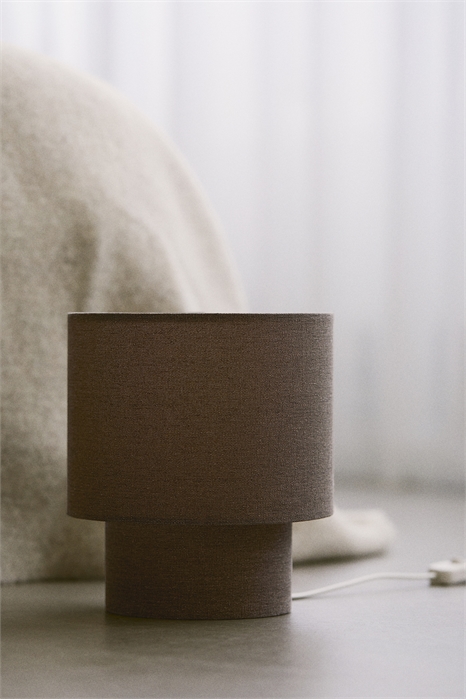 Маленькая настольная лампа с тканевым чехлом 1223602002 - Фото 14140039