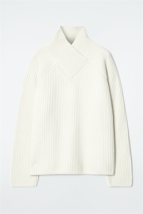 Джемпер из мериносовой шерсти с отложным воротником 1258536003 - Фото 14140051