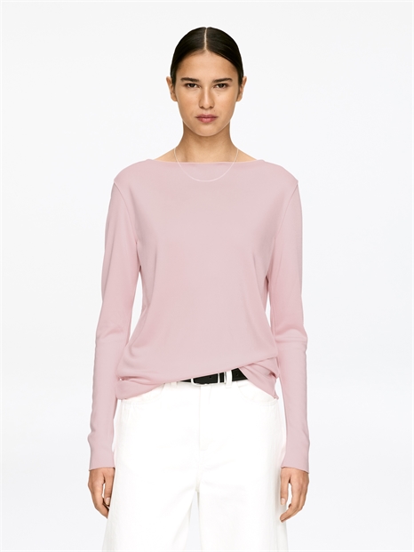 Атласный топ с вырезом-лодочкой 1309919003 - Фото 14140478