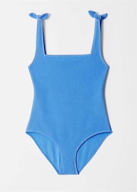 Текстурированный купальник с завязками-бабочками 1138292021 - Фото 14141133