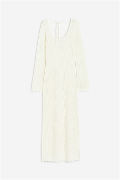 Платье из ажурного трикотажа с завязками 1147254004 - Фото 14141415