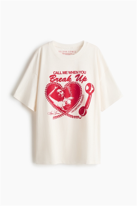 Футболка с принтом в стиле оверсайз 1296052027 - Фото 14141499