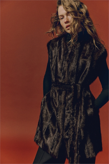 Жилетка с завязывающимся поясом 1310319001 - Фото 14142324