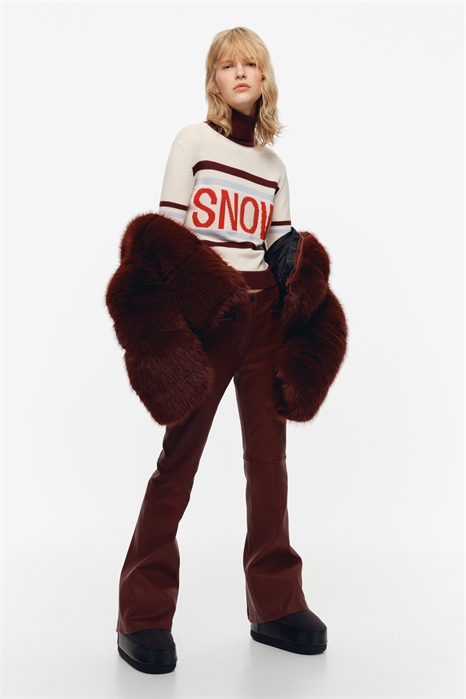 Джемпер из шерсти с интарсией 1313862001 - Фото 14142615