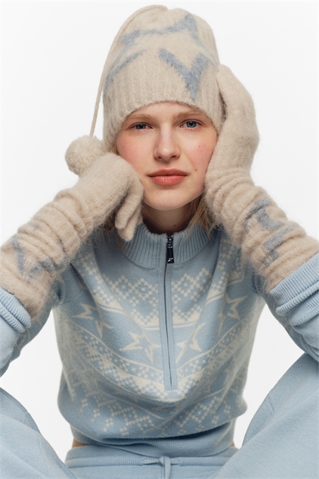 Перчатки из мохеровой смеси 1314008001 - Фото 14142723