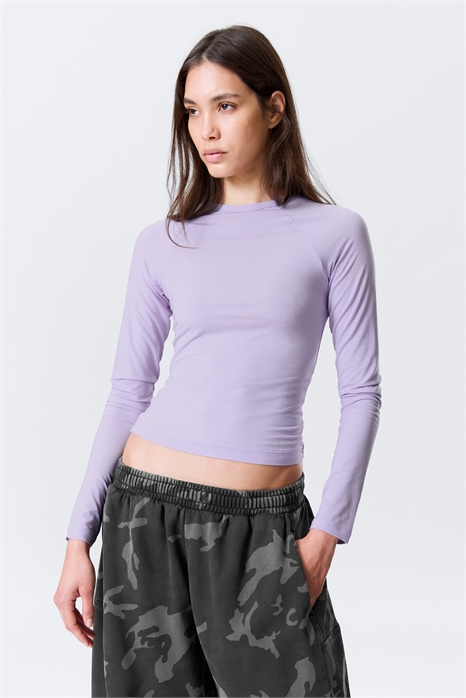 Облегающий топ с рукавами реглан 1317290003 - Фото 14143047