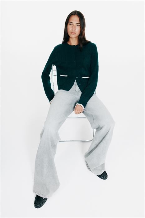 Кардиган из кабельной вязки 1314582003 - Фото 14143493