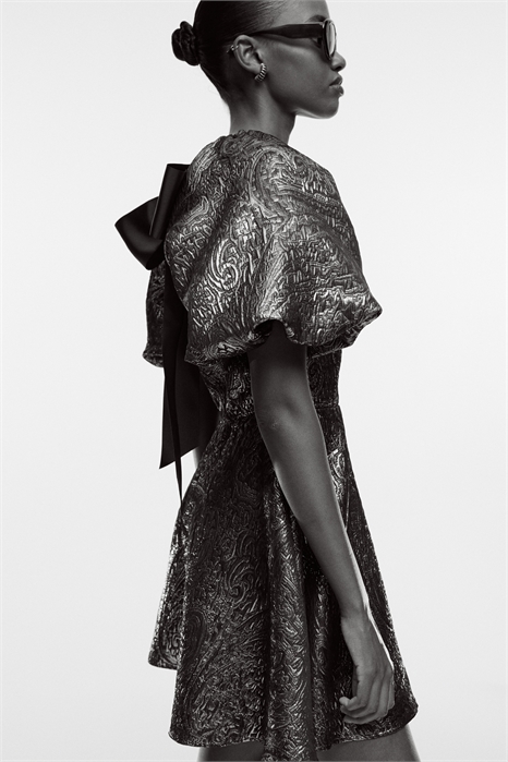 Платье с воздушными рукавами 1312297001 - Фото 14143518