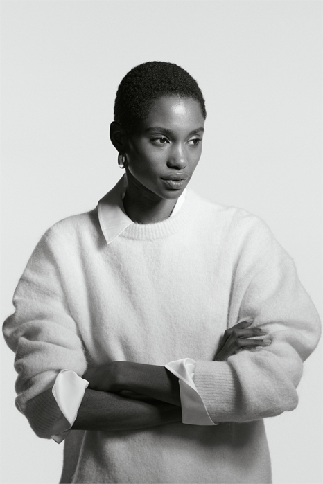 Безразмерный джемпер из смеси альпаки 1306538005 - Фото 14143998