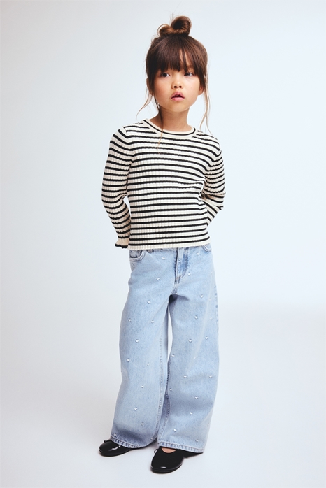 Джинсы с широкими штанинами 1309522009 - Фото 14144010