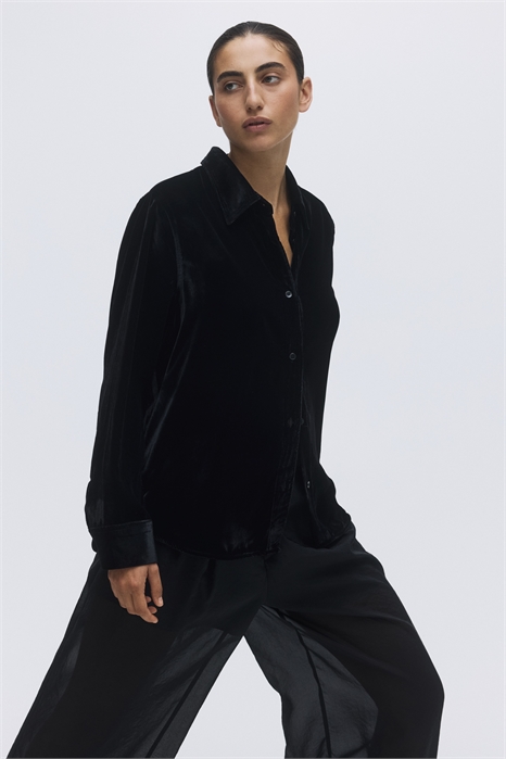 Бархатная рубашка 1310375001 - Фото 14144036