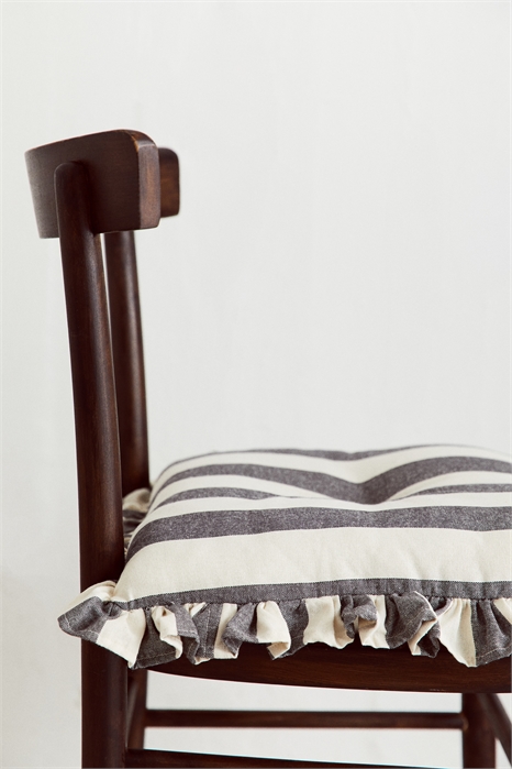 Хлопковая подушка для сиденья с отделкой жабо 1211574007 - Фото 14144510