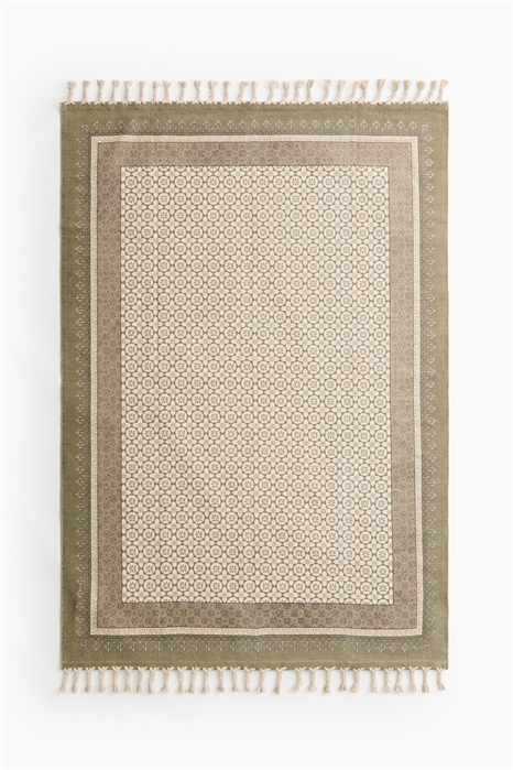 Хлопковый ковер с бахромой 1309171002 - Фото 14145558