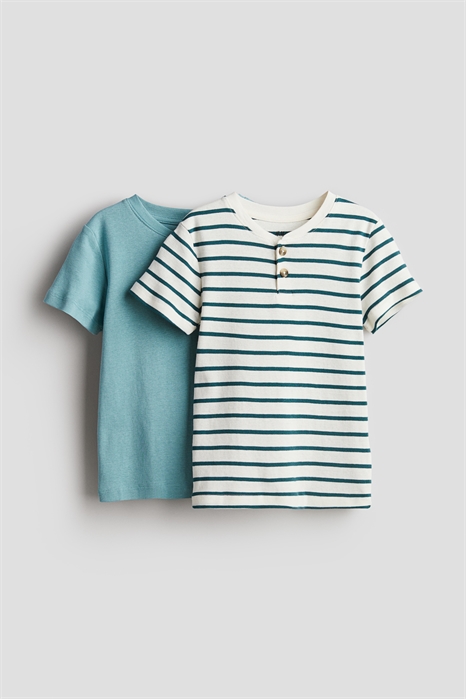 Футболки хенли в упаковке из 2 штук 1220252004 - Фото 14146673