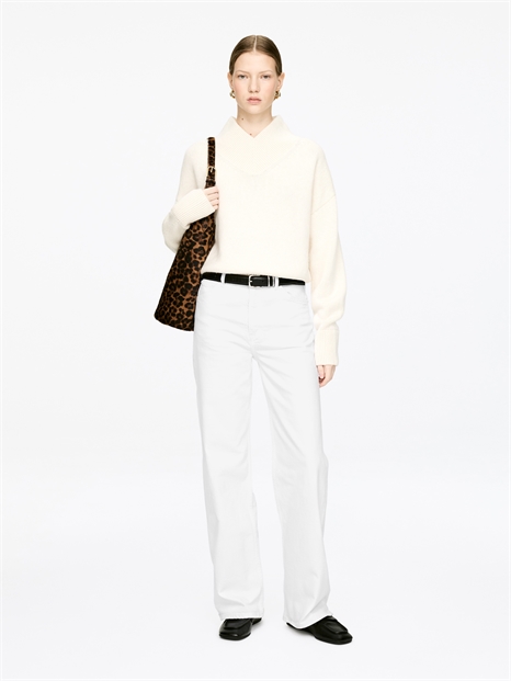 Расклешенные джинсы-стрейч с высоким поясом LUPINE 1230532007 - Фото 14147784