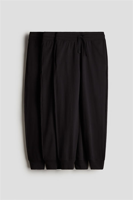 Джоггеры из хлопкового джерси в количестве 3 штук 0763194014 - Фото 14147879