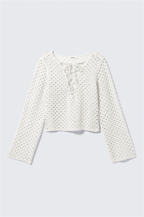 Топ кроше с длинными рукавами 1292152002 - Фото 14148269