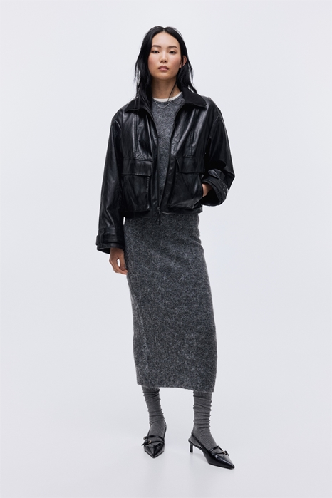 Трикотажная юбка-миди 1330560001 - Фото 14148305