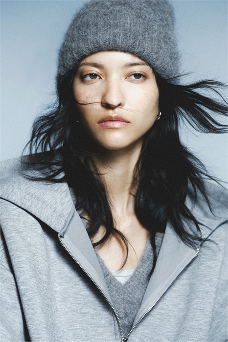 Ребристая вязаная манишка из смеси альпаки и шерсти 1168105010 - Фото 14148354