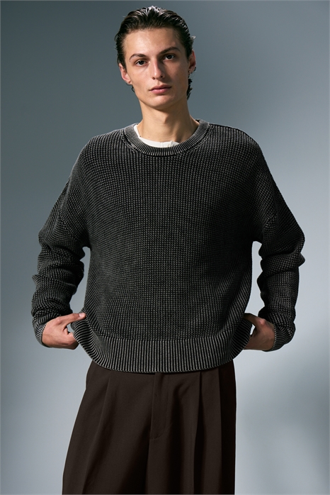 Протертый безразмерный боксерский свитер 1292543004 - Фото 14148499