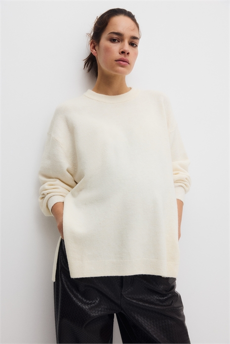 Джемпер с разрезом на груди MAMA 1241141008 - Фото 14148786