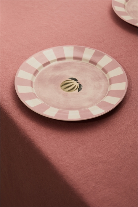 Фарфоровая средняя тарелка с узором из мотивов 1276929002 - Фото 14149200